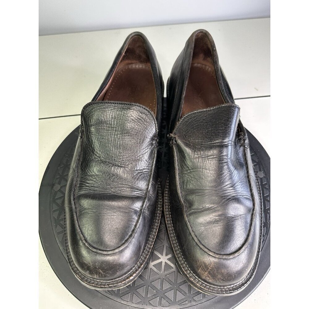 Brooks Brothers Brown Leather Vintage Oxford Loafers Shoes - 10 D - Italy